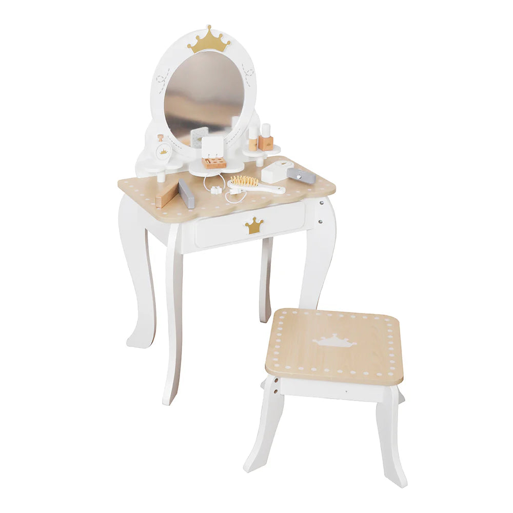 Tocador Infantil Princesa con Espejo y Accesorios
