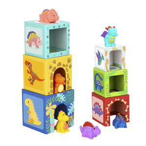 Torre Encajable Dinosaurios con Figuras