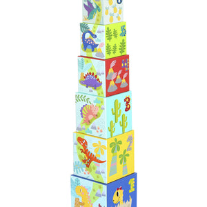 Torre Encajable Dinosaurios con Figuras