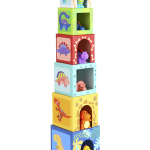 Torre Encajable Dinosaurios con Figuras