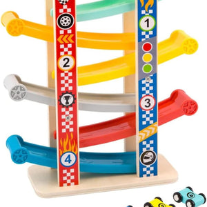 Torre Deslizante de Madera con Autos