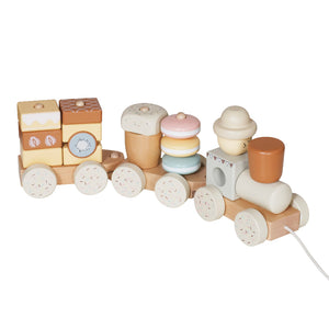 Tren de Arrastre Madera con Bloques Dulces