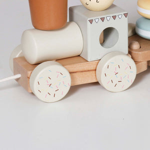 Tren de Arrastre Madera con Bloques Dulces