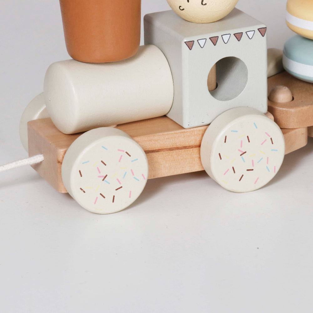 Tren de Arrastre Madera con Bloques Dulces