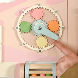 Juego de Pared Cocodrilo de Madera Multifuncional – Estaciones de Juego Montessori
