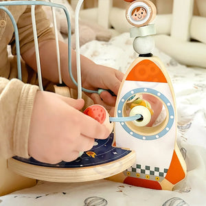 Juego de Enhebrado Espacial de Madera