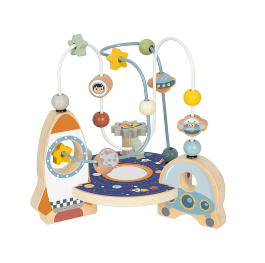 Juego de Enhebrado Espacial de Madera