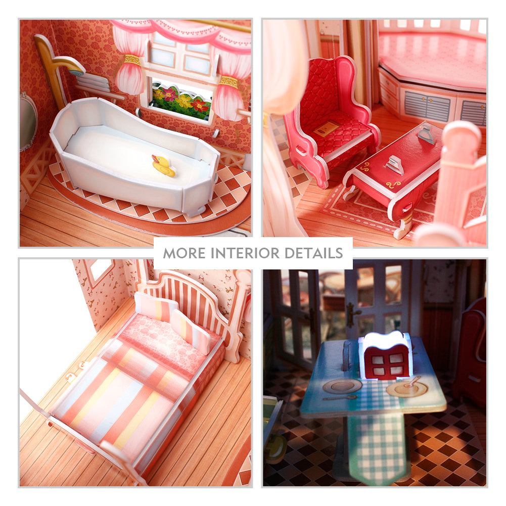 Puzzle 3D Holiday Bungalow - Led Inside