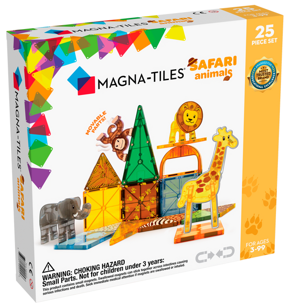 Magna-Tiles Safari Animals | 25 Piezas