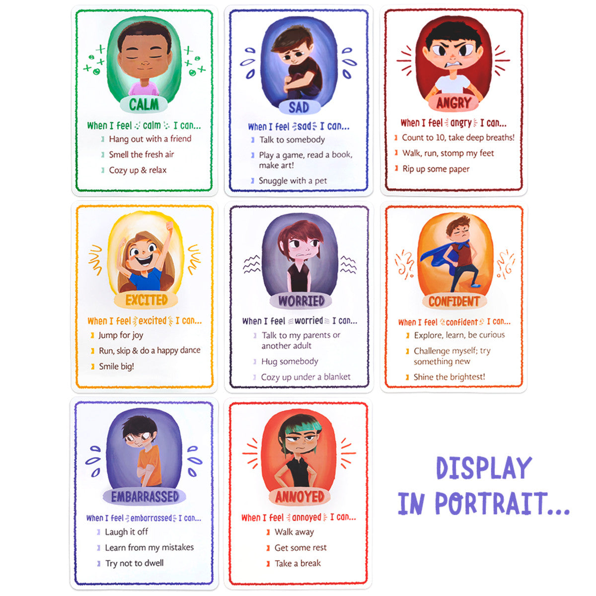 Cómo Me Siento | 8 Carteles Reversibles Para el Aula
