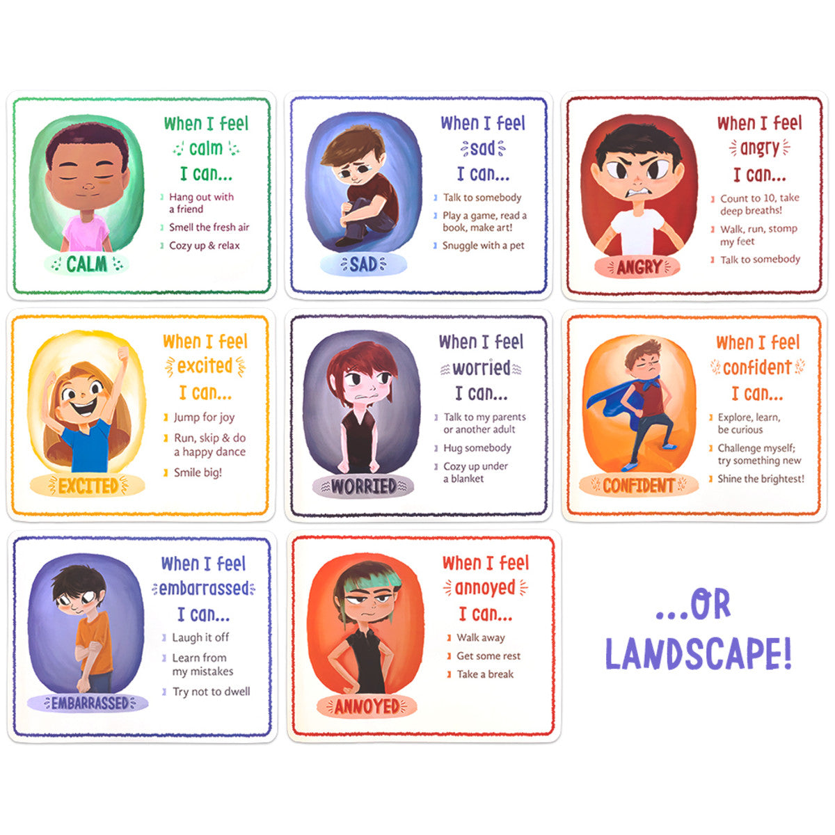 Cómo Me Siento | 8 Carteles Reversibles Para el Aula