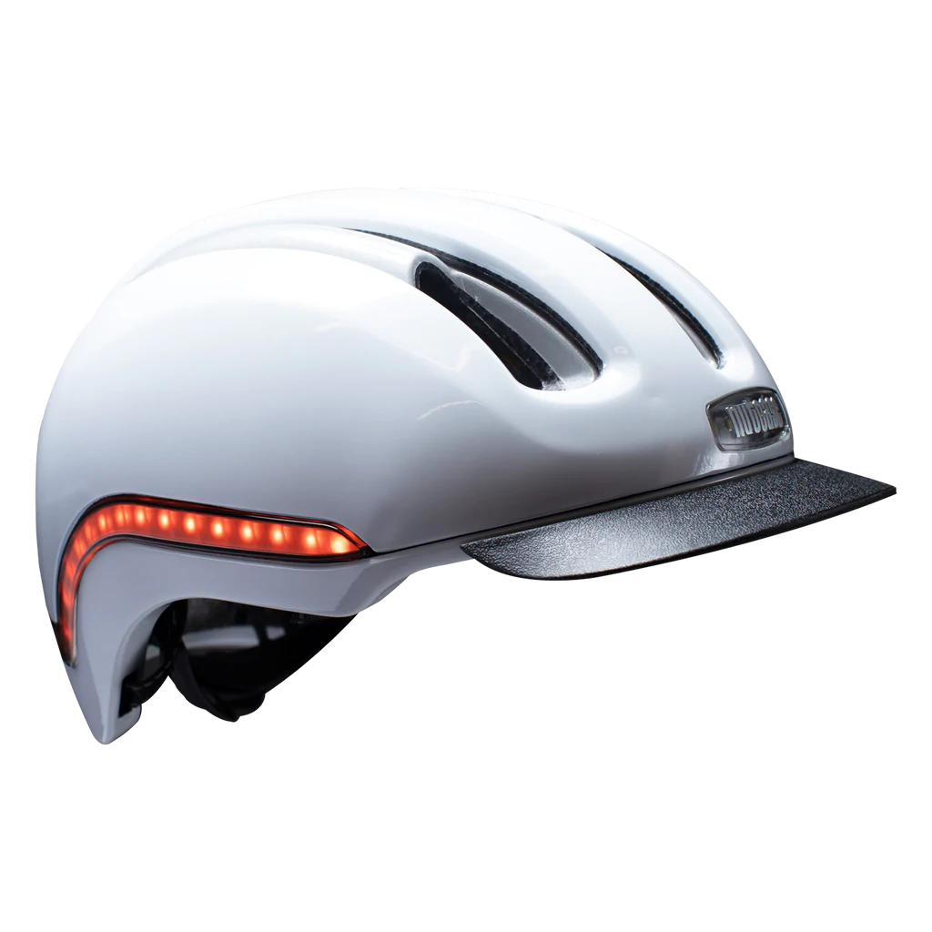Casco Vio Con Luz Led (Blanco)