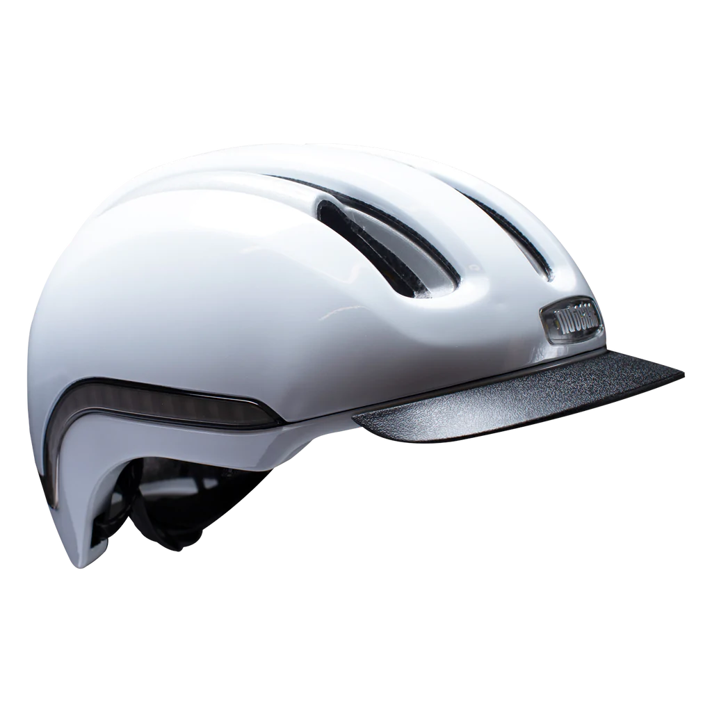 Casco Vio Con Luz Led (Blanco)