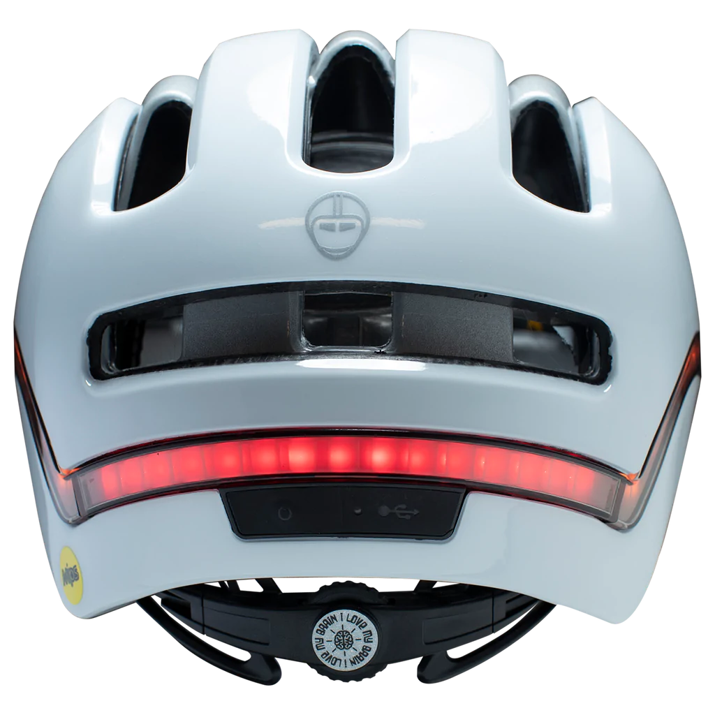 Casco Vio Con Luz Led (Blanco)