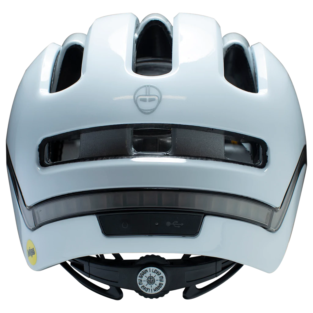 Casco Vio Con Luz Led (Blanco)