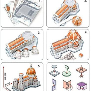 Puzzle 3D Cathedral Of Saint Mary Of The Flower - 123 Piezas