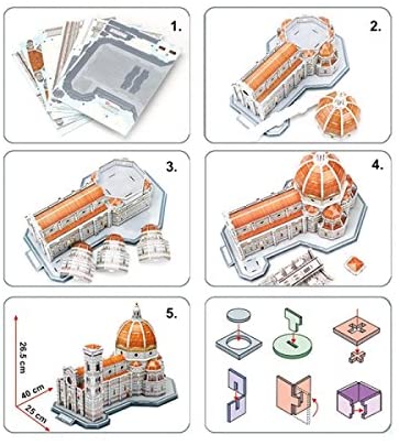 Puzzle 3D Cathedral Of Saint Mary Of The Flower - 123 Piezas