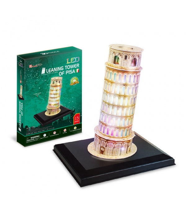 Puzzle 3D Leaning Tower Of Pisa - Led Inside