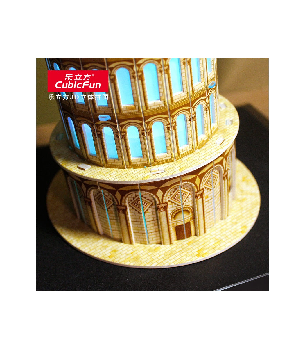 Puzzle 3D Leaning Tower Of Pisa - Led Inside
