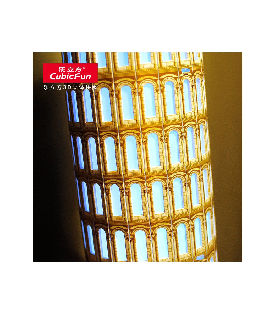 Puzzle 3D Leaning Tower Of Pisa - Led Inside