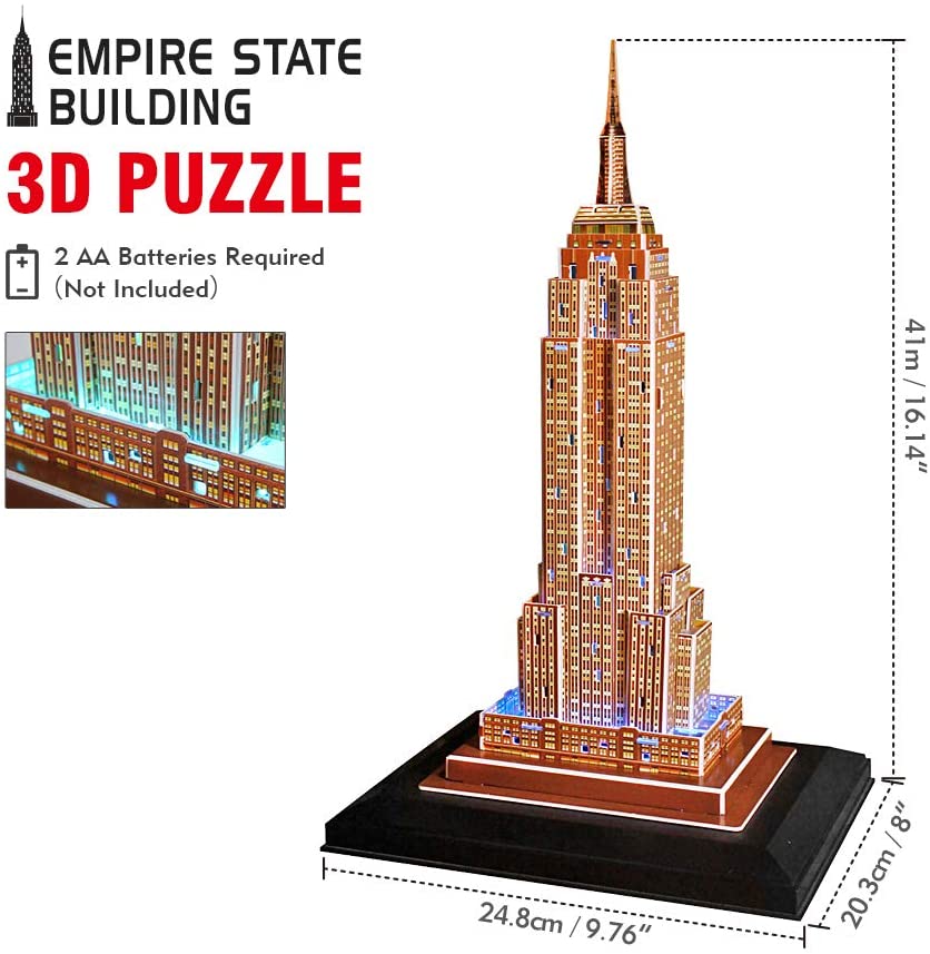 Puzzle 3D Empire State Building - Led Inside