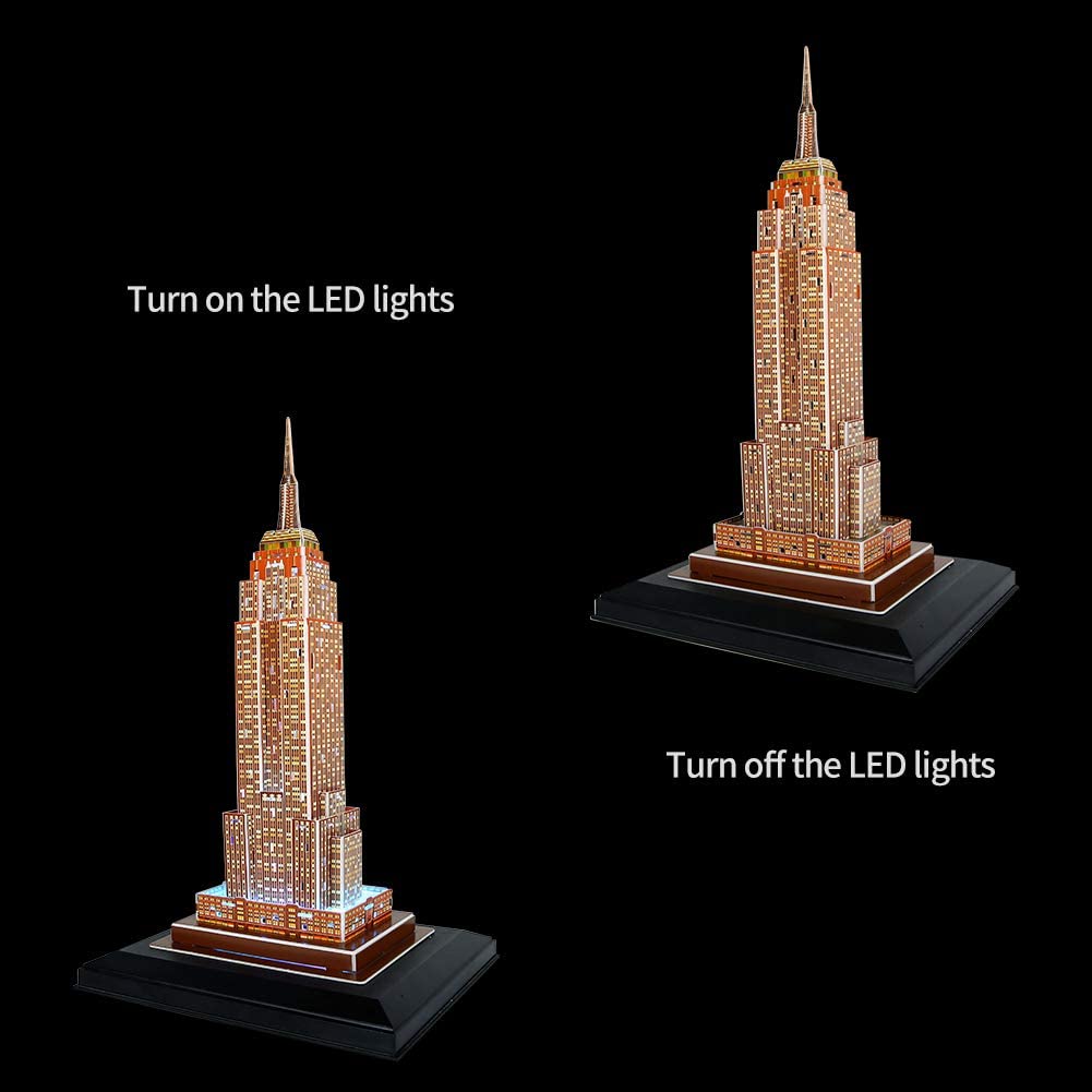 Puzzle 3D Empire State Building - Led Inside
