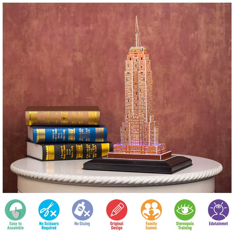 Puzzle 3D Empire State Building - Led Inside