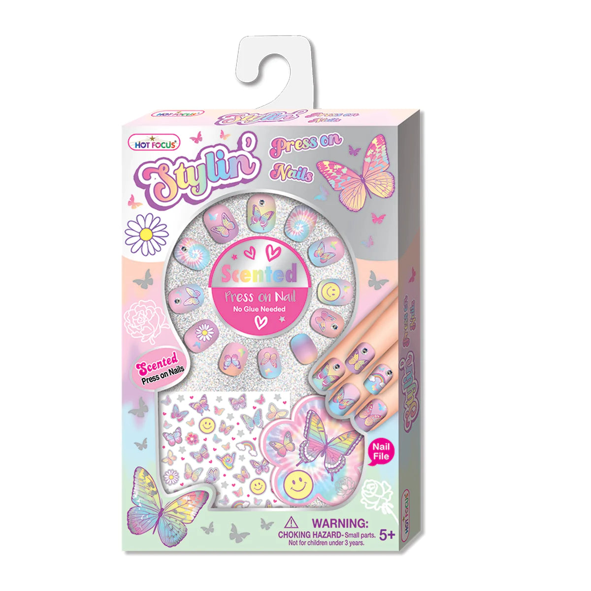 Uñas Press On | Tie Dye Mariposa