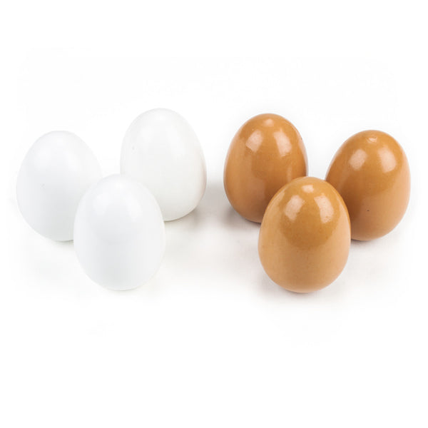Huevos de Madera con Cartón Real