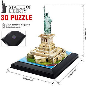 Puzzle 3D Statue Of Liberty - Led Inside