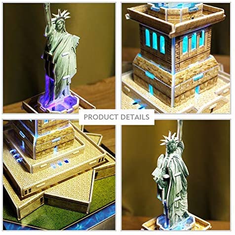 Puzzle 3D Statue Of Liberty - Led Inside