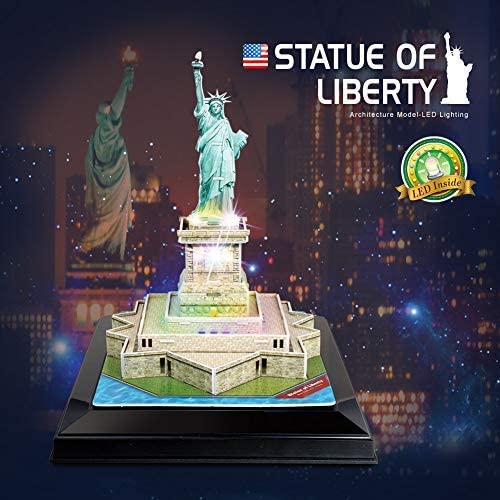 Puzzle 3D Statue Of Liberty - Led Inside