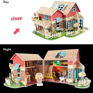 Puzzle 3D Sweet Villa - Led Inside