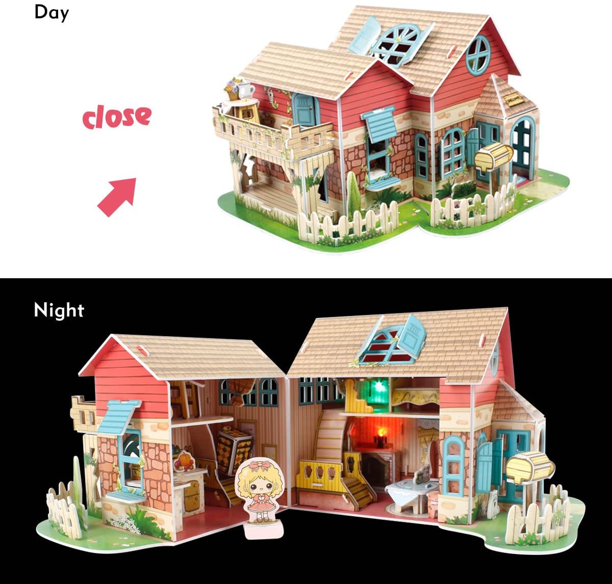 Puzzle 3D Sweet Villa - Led Inside