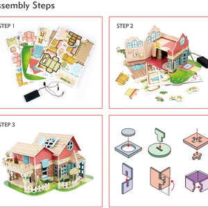 Puzzle 3D Sweet Villa - Led Inside