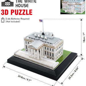Puzzle 3D The White House - Led Inside